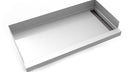 30inx 60in Stainless Steel Shower Base with Slotted Pattern Linear Drain