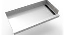 30inx 60in Stainless Steel Shower Base with Tile Insert Linear Drain