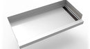 30inx 60in Stainless Steel Shower Base with Tile Insert Linear Drain