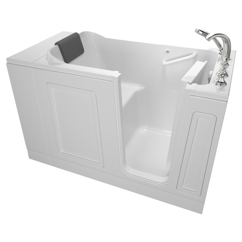 Acrylic Luxury Series 30 x 51-Inch Walk-in Tub With Soaking Bath - Right-Hand Drain With Faucet