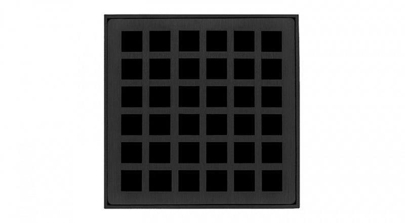 Infinity Components 4in x 4in Squares Pattern Decorative Plate for Q4, QD4, QDB4