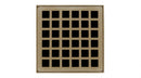 Infinity Components 4in x 4in Squares Pattern Decorative Plate for Q4, QD4, QDB4