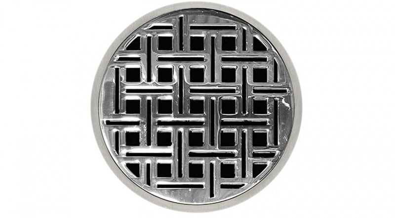 5in Round RVD 5 High Flow Complete Kit with Weave Pattern Decorative Plate, 3in Outlet