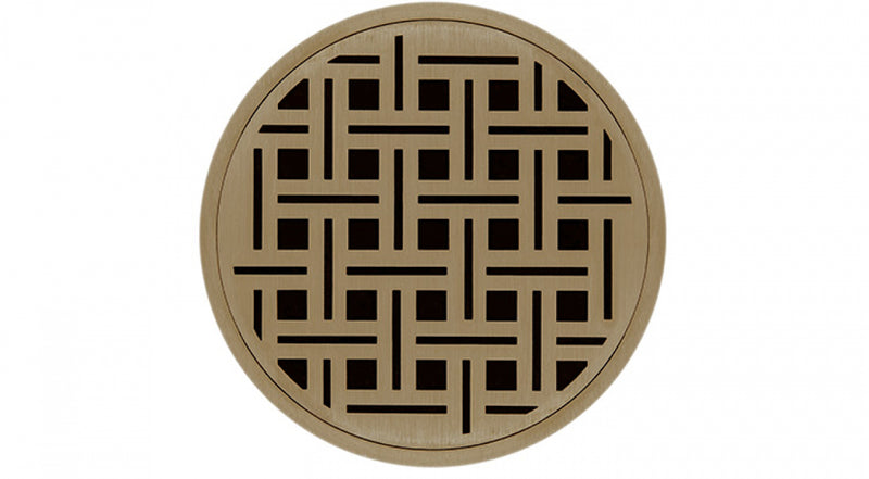 5in Round RVDB 5 Complete Kit with Weave Pattern Decorative Plate, 2in, 3in and 4in Outlet