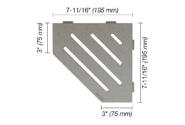 SCHLUTER®-SHELF PENTAGON CORNER WAVE