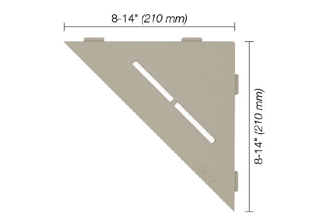 SCHLUTER®-SHELF TRIANGULAR CORNER PURE