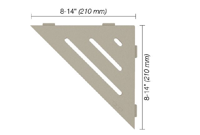 SCHLUTER®-SHELF TRIANGULAR CORNER WAVE