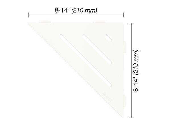 SCHLUTER®-SHELF TRIANGULAR CORNER WAVE