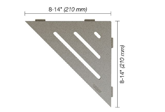 SCHLUTER®-SHELF TRIANGULAR CORNER WAVE