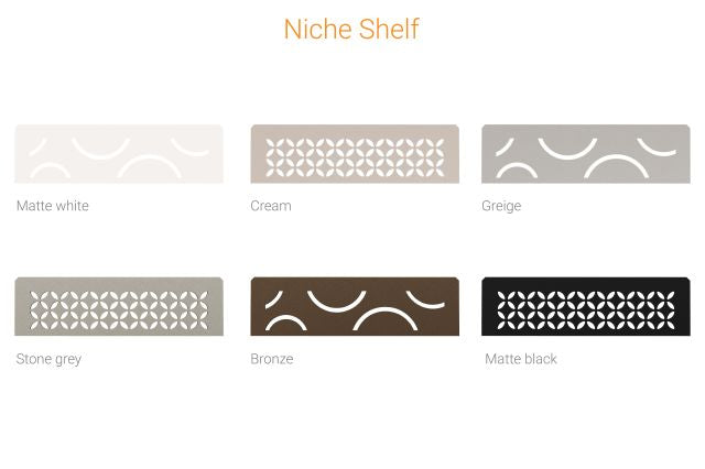 SCHLUTER SHELF RECTANGULAR NICHE CURVE