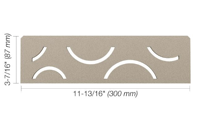 SCHLUTER SHELF RECTANGULAR NICHE CURVE