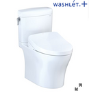 TOTO MW4363046CEMFG AQUIA® IV CUBE - WASHLET®+ S500E TWO-PIECE TOILET - 1.28 GPF & 0.9 GPF