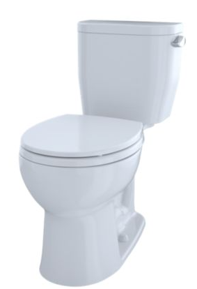 TOTO CST243EF ENTRADA™ CLOSE COUPLED ROUND TOILET 1.28GPF