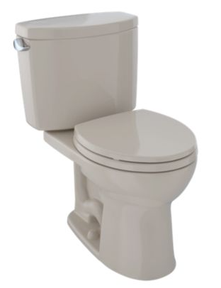 TOTO CST453CEF DRAKE® II TWO-PIECE TOILET, ROUND BOWL, 1.28 GPF