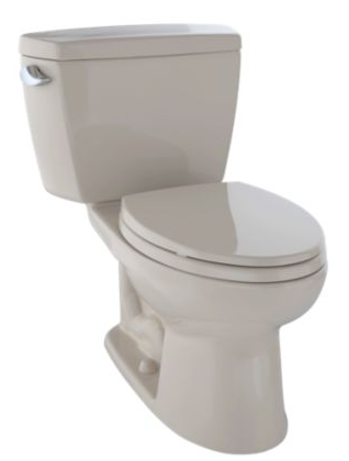 TOTO CST744EL(R)N ECO DRAKE® TRANSITIONAL TWO-PIECE TOILET, 1.28 GPF, ADA COMPLIANT, ELONGATED BOWL