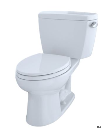 TOTO CST744EL(R)N ECO DRAKE® TRANSITIONAL TWO-PIECE TOILET, 1.28 GPF, ADA COMPLIANT, ELONGATED BOWL