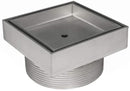5in x 5in Tile Drain Strainer with 4in A Type Threaded Throat