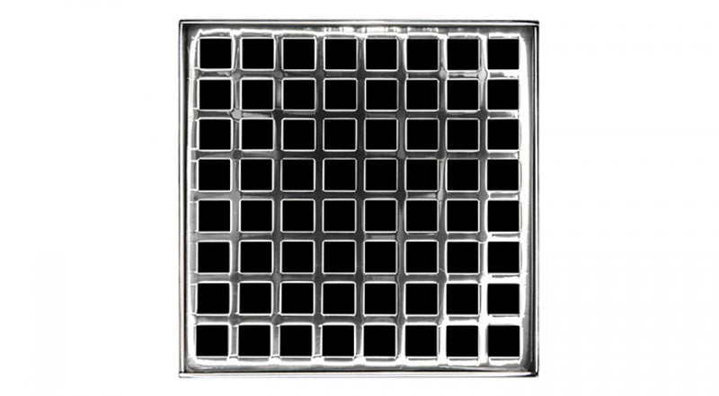 5in x 5in QD 5 Complete Kit with Squares Pattern Decorative Plate, 2in Outlet