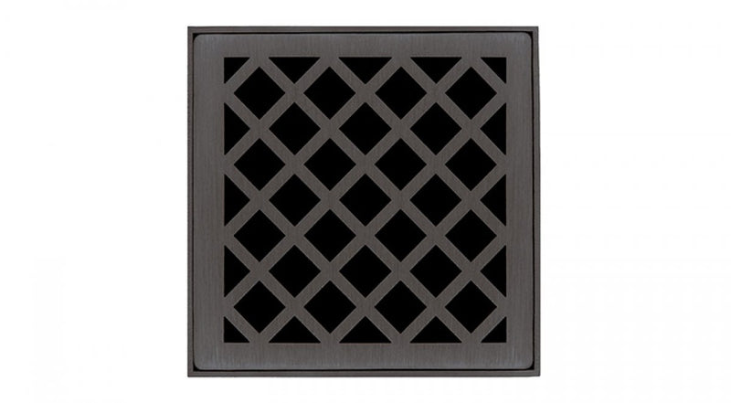 4in x 4in XD 4 Complete Kit with Criss-Cross Pattern Decorative Plate, 2in Outlet